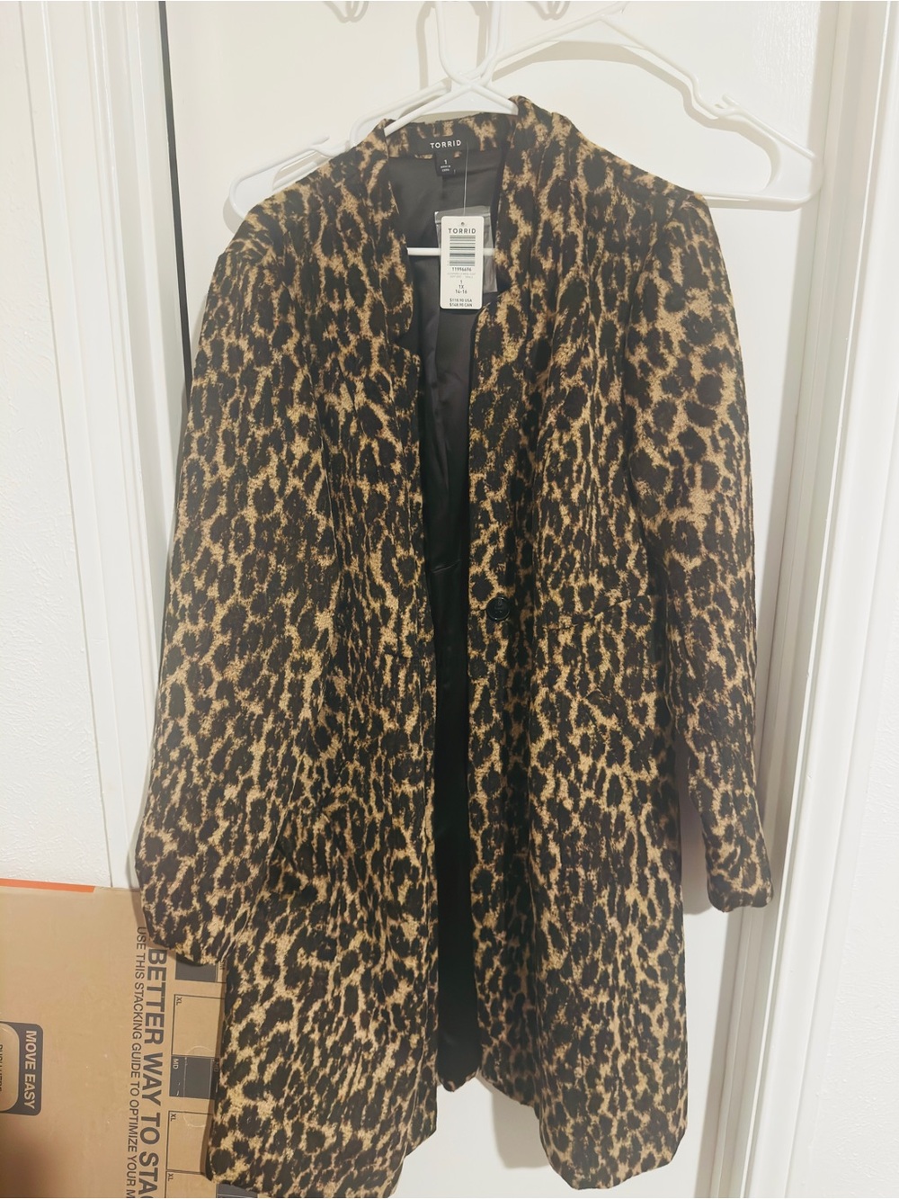 NWT Torrid Leopard Print Faux Fur Coat | 1X | Cozy Statement Jacket